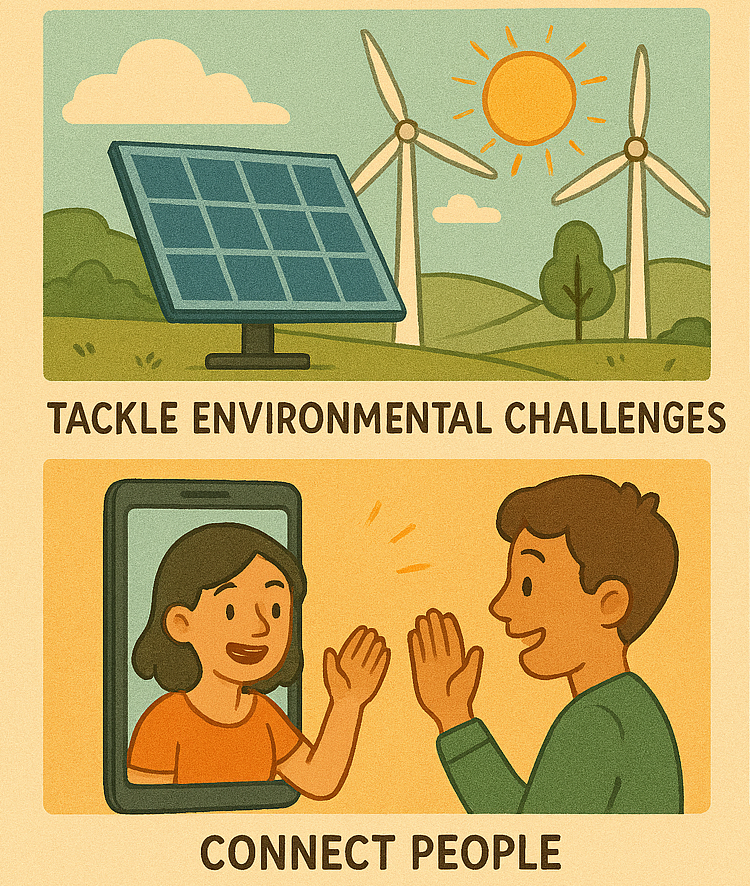 Tackle Environmental Challenges. Connect People.